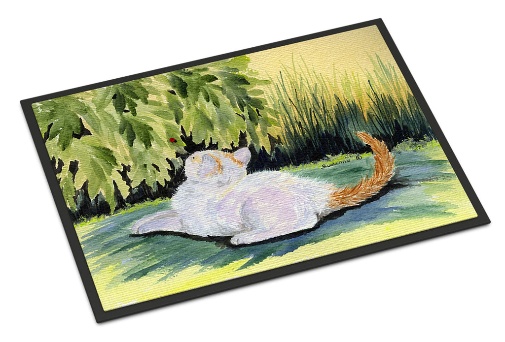 Cat Doormat Indoor Outdoor 24H X 36W Front Door Mat Rugs for Entryway, Non Slip Washable Low Pile,