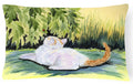 Cat Decorative Throw Pillow 12x16 Indoor Outdoor Accent Cushion, Fabric Cover with Insert for Sofa, Bed, Porch & Living Room