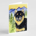 Shiba Inu Greeting Cards Pack of 8 Blank Cards with Envelopes Whimsical A7 Size 5x7