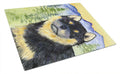 Shiba Inu Cutting Board Tempered Glass Kitchen Cutting Surface, Heat Resistant Chopping, Non-Slip Feet, Food Prep & Serving