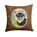 Shiba Inu Decorative Throw Pillow 14x14 Indoor Outdoor Accent Cushion, Fabric Cover with Insert for Sofa, Bed, Porch & Living Room