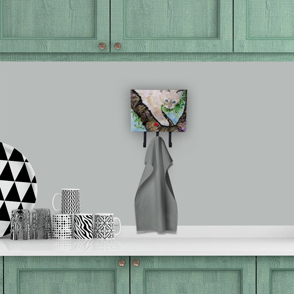 Cat - Birman Leash or Key Holder Wall Hooks, Coat Rack Wall Mount, for Hanging Keys, Towels, Aprons, Leashes