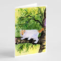 Cat - Turkish Van Greeting Cards Pack of 8 Blank Cards with Envelopes Whimsical A7 Size 5x7