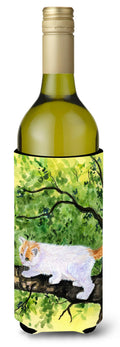 Cat - Turkish Van Wine Bottle Hugger Gift Sleeve for Standard 750 ml Bottles, Insulated Reusable Also Fits Mini Shot & Pint Bottles