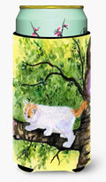 Cat - Turkish Van Tall Boy Hugger Can Cooler Sleeve Machine Washable Drink Collapsible Insulator Beverage Insulated Holder