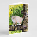 Cat - Birman Greeting Cards Pack of 8 Blank Cards with Envelopes Whimsical A7 Size 5x7