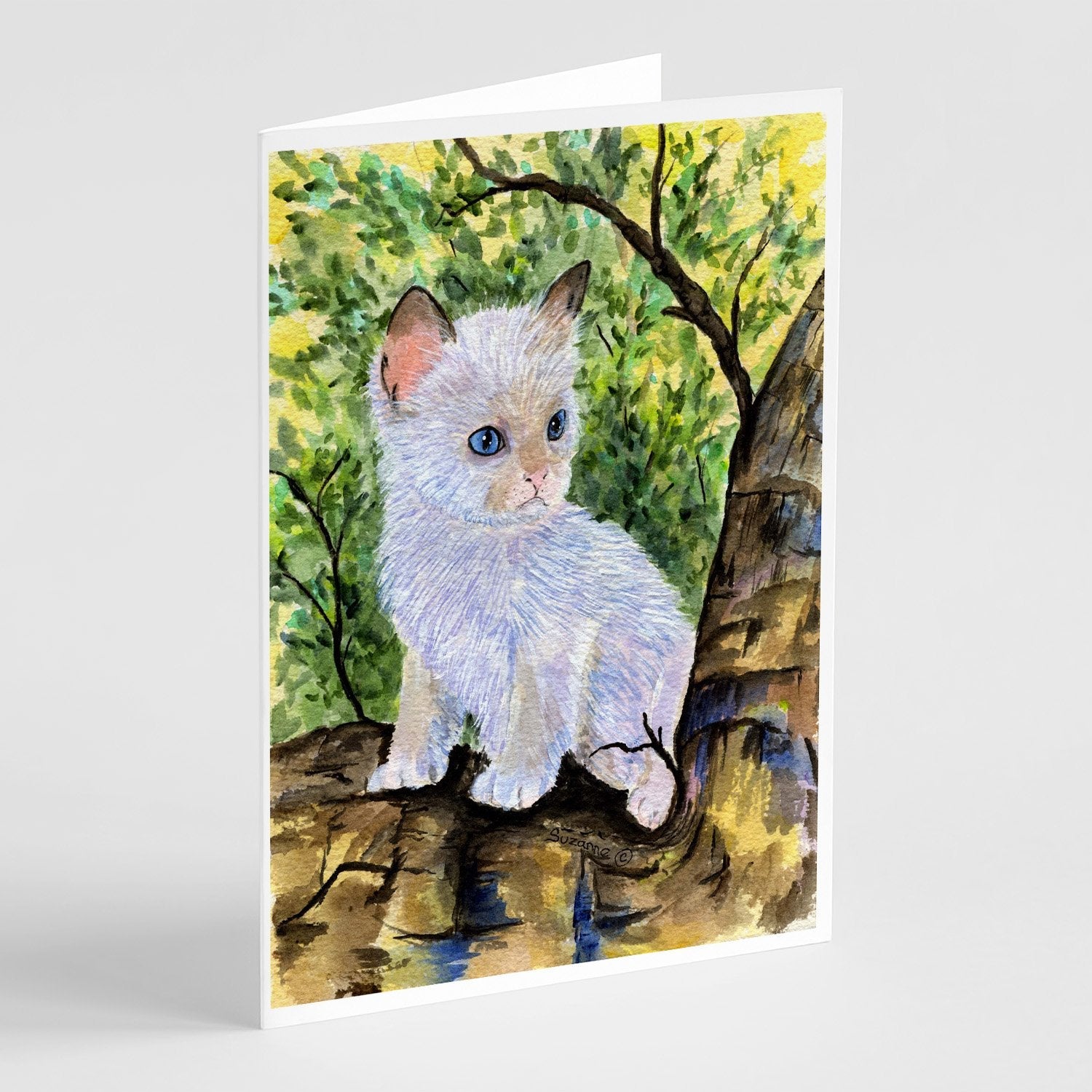 Cat - Ragdoll Greeting Cards Pack of 8 Blank Cards with Envelopes Whimsical A7 Size 5x7