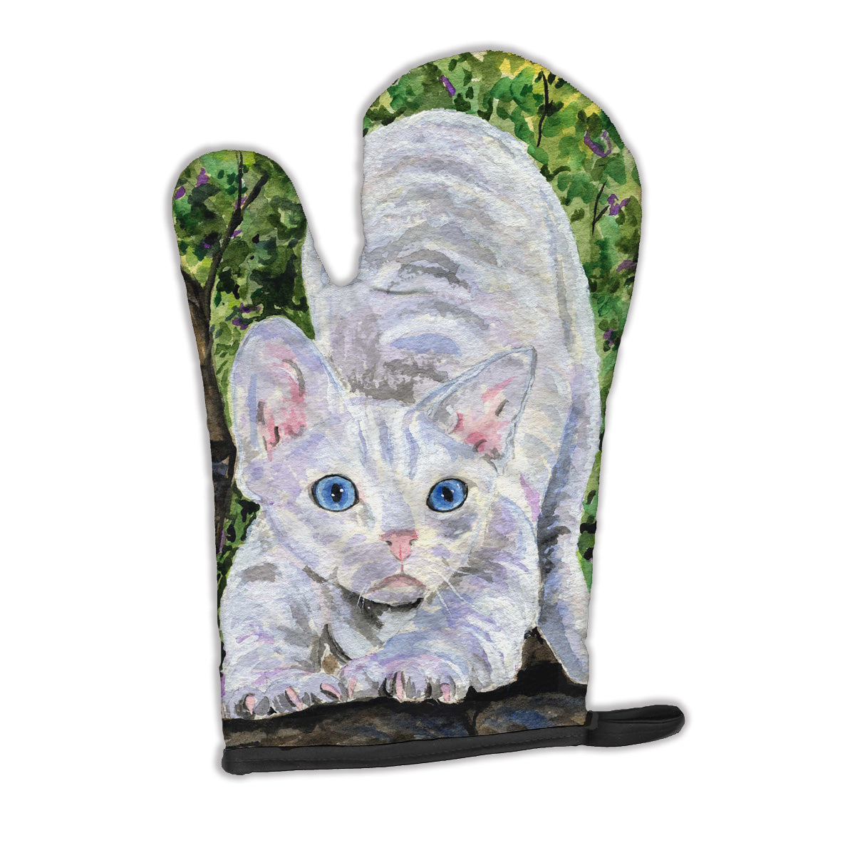 Cat - Devon Rex Oven Mitt Heat Resistant Thick Oven Mitt for Hot Pans and Oven, Kitchen Mitt Protect Hands, Cooking Baking Glove