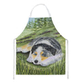 Australian Shepherd Apron Cooking Kitchen Server Baking Crafts Gardening for Adult Women Men, Unisex, Large, Multicolor