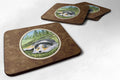 Australian Shepherd Foam Coasters Set of 4 Cup Coasters for Indoor Outdoor, Tabletop Protection, Anti Slip, Mouse pad Material