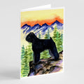 Bouvier des Flandres Greeting Cards Pack of 8 Blank Cards with Envelopes Whimsical A7 Size 5x7