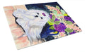 Maltese Cutting Board Tempered Glass Kitchen Cutting Surface, Heat Resistant Chopping, Non-Slip Feet, Food Prep & Serving