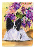 Papillon House Flag 28x40 Porch Sleeve Pole Decorative Outside Yard Banner Artwork Wall Hanging, Polyester