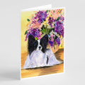 Papillon Greeting Cards Pack of 8 Blank Cards with Envelopes Whimsical A7 Size 5x7