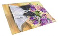 Papillon Cutting Board Tempered Glass Kitchen Cutting Surface, Heat Resistant Chopping, Non-Slip Feet, Food Prep & Serving