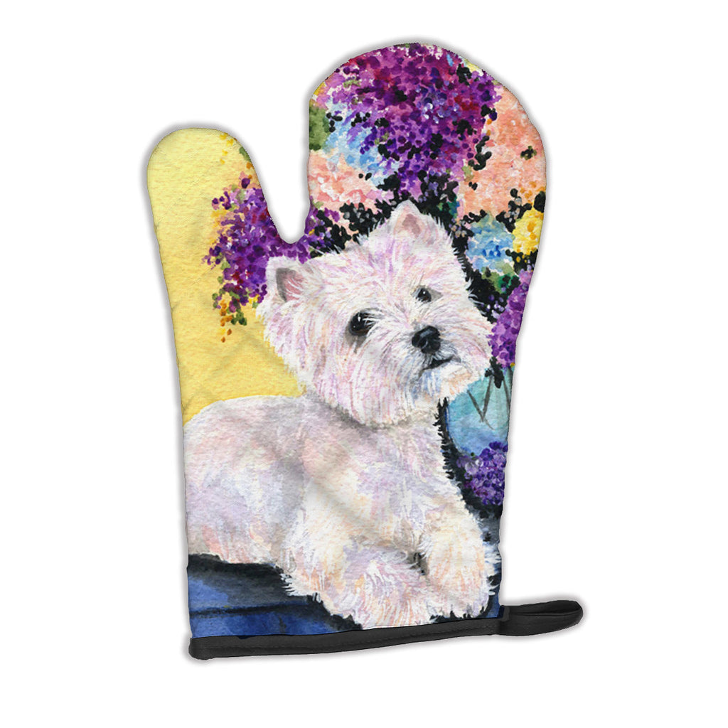 Westie Oven Mitt Heat Resistant Thick Oven Mitt for Hot Pans and Oven, Kitchen Mitt Protect Hands, Cooking Baking Glove