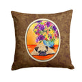Pug Decorative Throw Pillow 14x14 Indoor Outdoor Accent Cushion, Fabric Cover with Insert for Sofa, Bed, Porch & Living Room