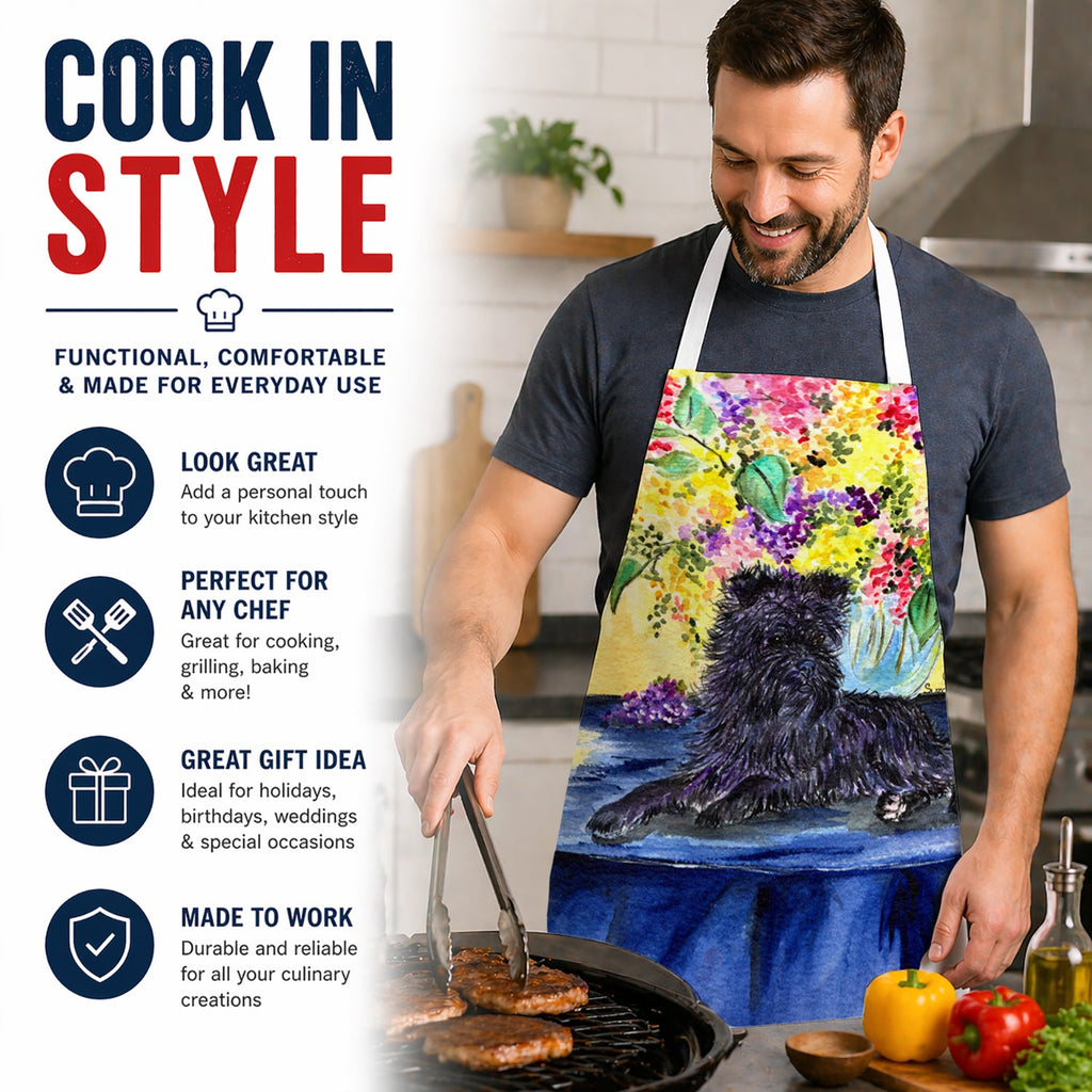 Affenpinscher Apron Cooking Kitchen Server Baking Crafts Gardening for Adult Women Men, Unisex, Large, Multicolor