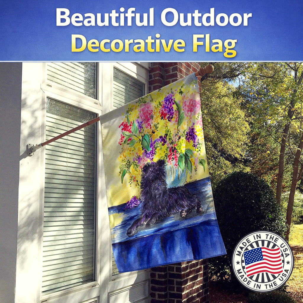 Affenpinscher House Flag 28x40 Porch Sleeve Pole Decorative Outside Yard Banner Artwork Wall Hanging, Polyester