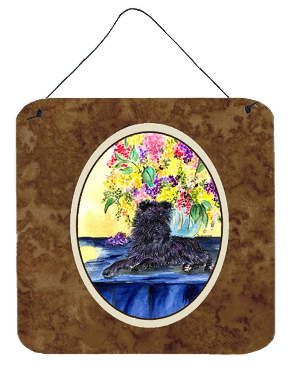 Affenpinscher Wall or Door Hanging Prints Aluminum Metal Sign Kitchen Wall Bar Bathroom Plaque Home Decor, 6x6, Multicolor