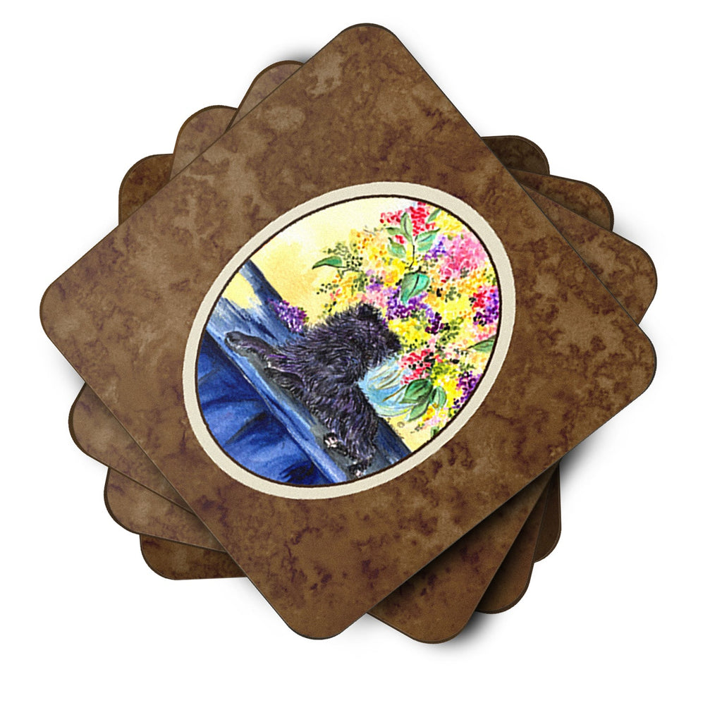 Affenpinscher Foam Coasters Set of 4 Cup Coasters for Indoor Outdoor, Tabletop Protection, Anti Slip, Mouse pad Material