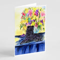 Affenpinscher Greeting Cards Pack of 8 Blank Cards with Envelopes Whimsical A7 Size 5x7