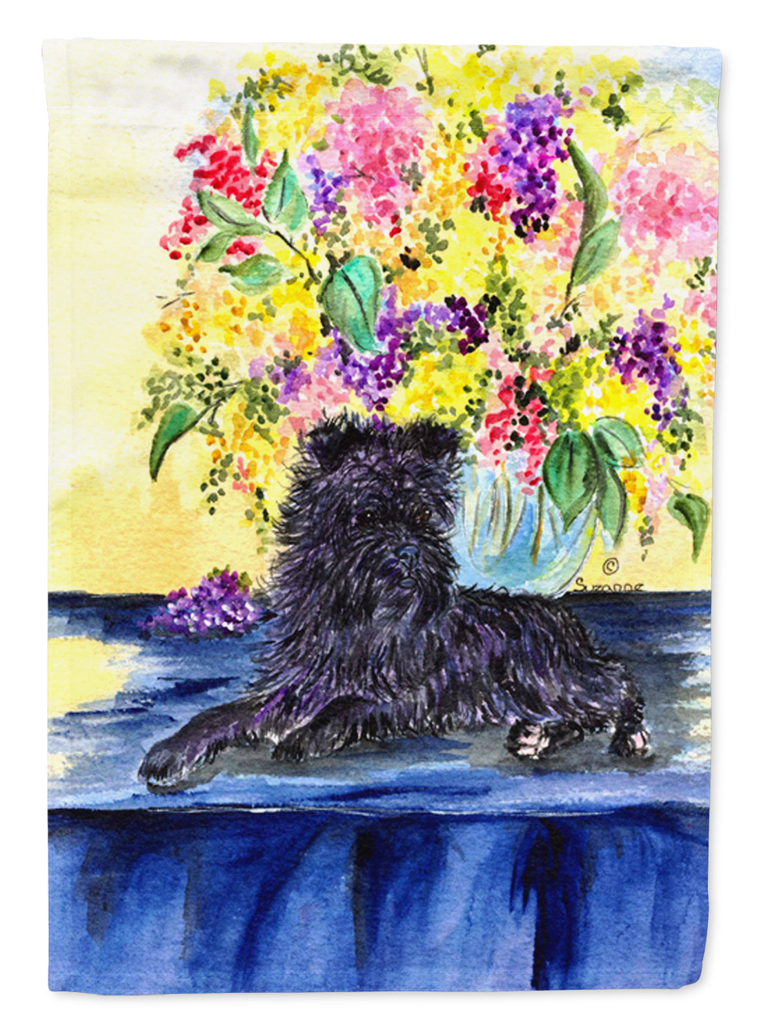 Affenpinscher Garden Flag Mailbox Decorative Yard Banner Outside Patio Artwork for Flower Beds, Garden Size, Multicolor