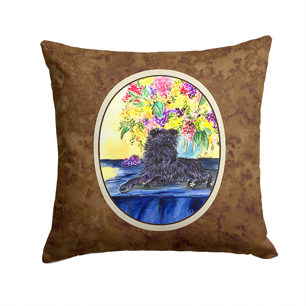 Affenpinscher Decorative Throw Pillow 14x14 Indoor Outdoor Accent Cushion, Fabric Cover with Insert for Sofa, Bed, Porch & Living Room