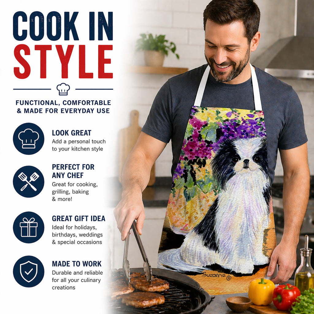 Japanese Chin Apron Cooking Kitchen Server Baking Crafts Gardening for Adult Women Men, Unisex, Large, Multicolor