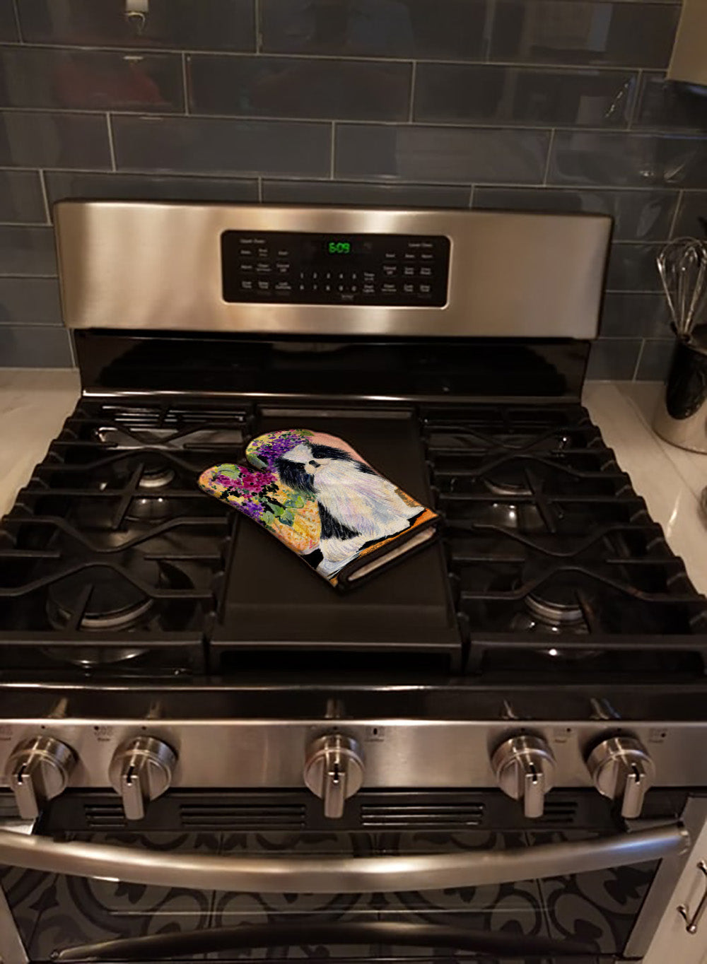 Japanese Chin Oven Mitt Heat Resistant Thick Oven Mitt for Hot Pans and Oven, Kitchen Mitt Protect Hands, Cooking Baking Glove