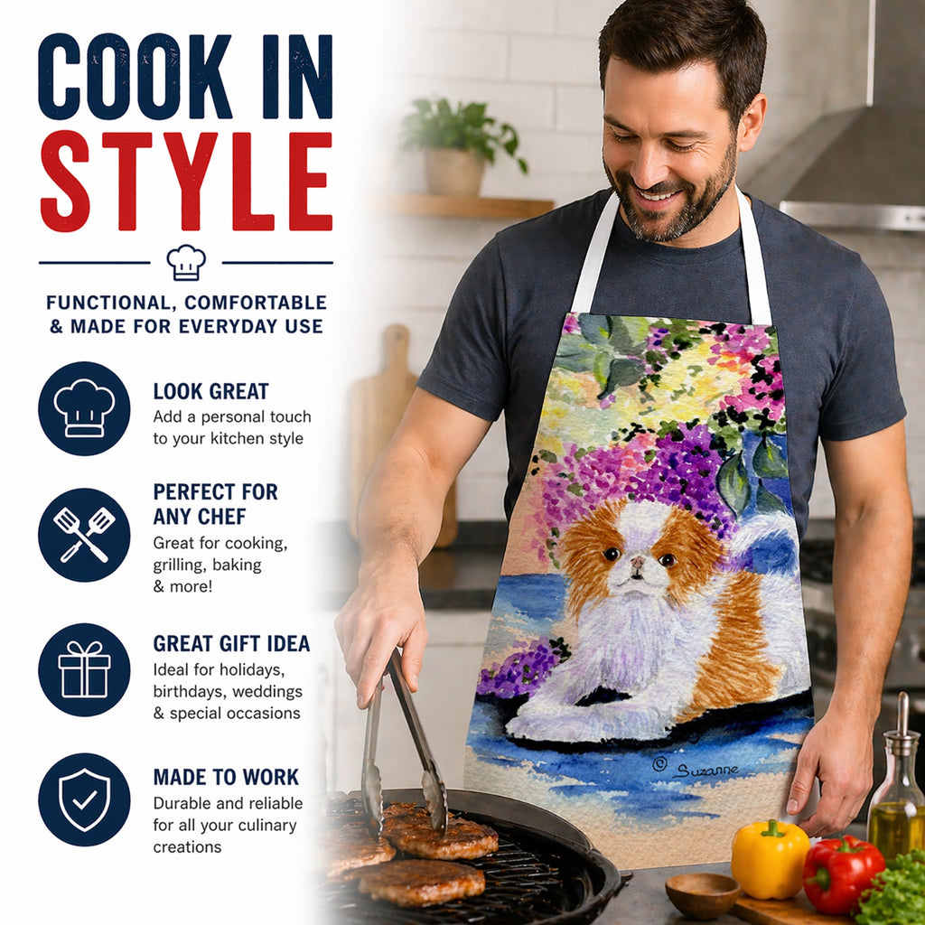 Japanese Chin Apron Cooking Kitchen Server Baking Crafts Gardening for Adult Women Men, Unisex, Large, Multicolor