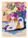 Japanese Chin House Flag 28x40 Porch Sleeve Pole Decorative Outside Yard Banner Artwork Wall Hanging, Polyester