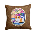Japanese Chin Decorative Throw Pillow 14x14 Indoor Outdoor Accent Cushion, Fabric Cover with Insert for Sofa, Bed, Porch & Living Room