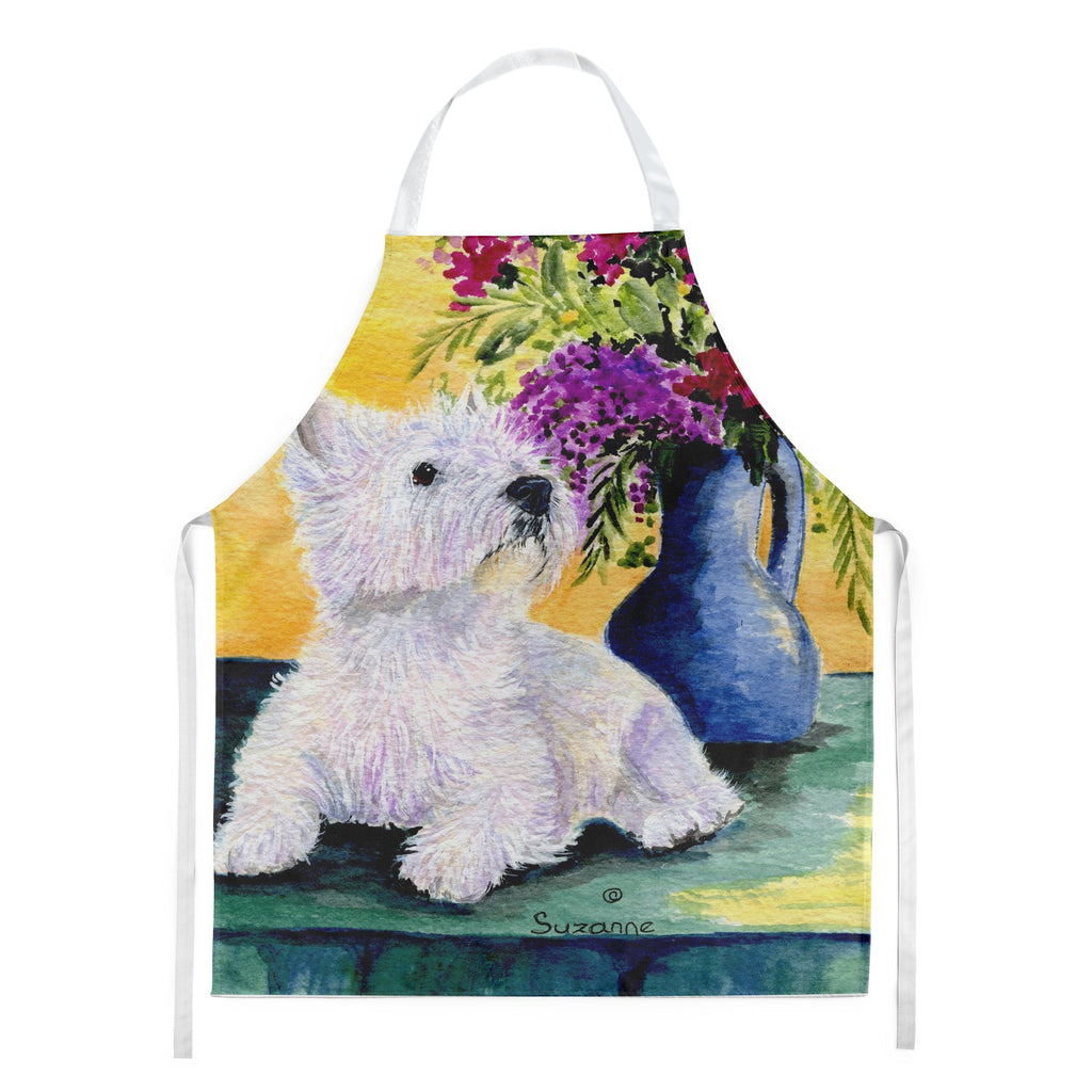 Westie Apron Cooking Kitchen Server Baking Crafts Gardening for Adult Women Men, Unisex, Large, Multicolor