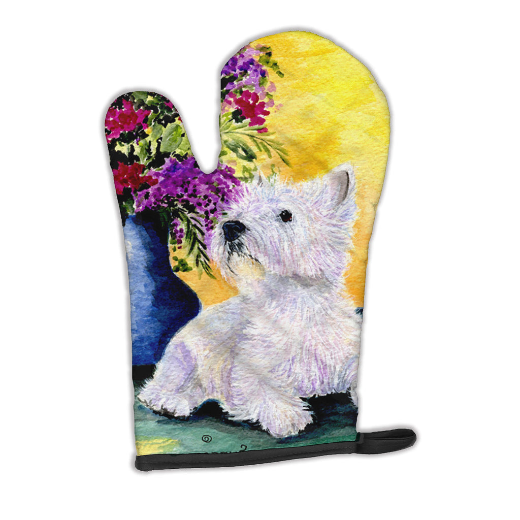 Westie Oven Mitt Heat Resistant Thick Oven Mitt for Hot Pans and Oven, Kitchen Mitt Protect Hands, Cooking Baking Glove