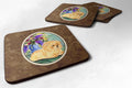 Pomeranian Foam Coasters Set of 4 Cup Coasters for Indoor Outdoor, Tabletop Protection, Anti Slip, Mouse pad Material