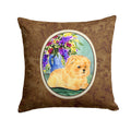 Pomeranian Decorative Throw Pillow 14x14 Indoor Outdoor Accent Cushion, Fabric Cover with Insert for Sofa, Bed, Porch & Living Room