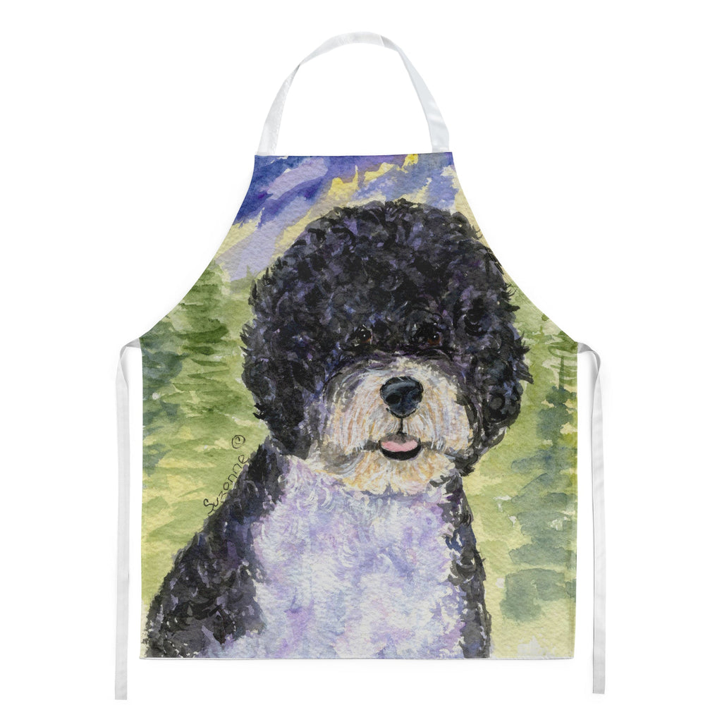 Portuguese Water Dog Apron Cooking Kitchen Server Baking Crafts Gardening for Adult Women Men, Unisex, Large, Multicolor