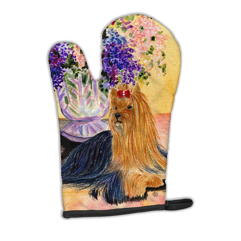 Yorkie Oven Mitt Heat Resistant Thick Oven Mitt for Hot Pans and Oven, Kitchen Mitt Protect Hands, Cooking Baking Glove
