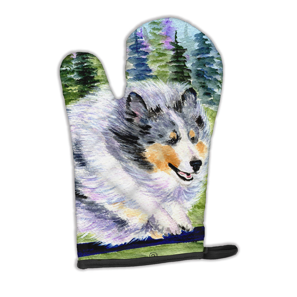 Sheltie Oven Mitt Heat Resistant Thick Oven Mitt for Hot Pans and Oven, Kitchen Mitt Protect Hands, Cooking Baking Glove
