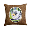 Sheltie Decorative Throw Pillow 14x14 Indoor Outdoor Accent Cushion, Fabric Cover with Insert for Sofa, Bed, Porch & Living Room