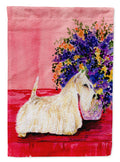 Scottish Terrier House Flag 28x40 Porch Sleeve Pole Decorative Outside Yard Banner Artwork Wall Hanging, Polyester