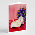 Scottish Terrier Greeting Cards Pack of 8 Blank Cards with Envelopes Whimsical A7 Size 5x7