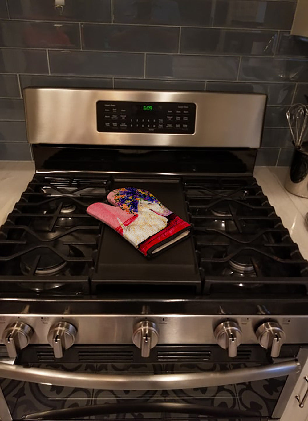 Scottish Terrier Oven Mitt Heat Resistant Thick Oven Mitt for Hot Pans and Oven, Kitchen Mitt Protect Hands, Cooking Baking Glove
