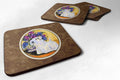 Sealyham Terrier Foam Coasters Set of 4 Cup Coasters for Indoor Outdoor, Tabletop Protection, Anti Slip, Mouse pad Material