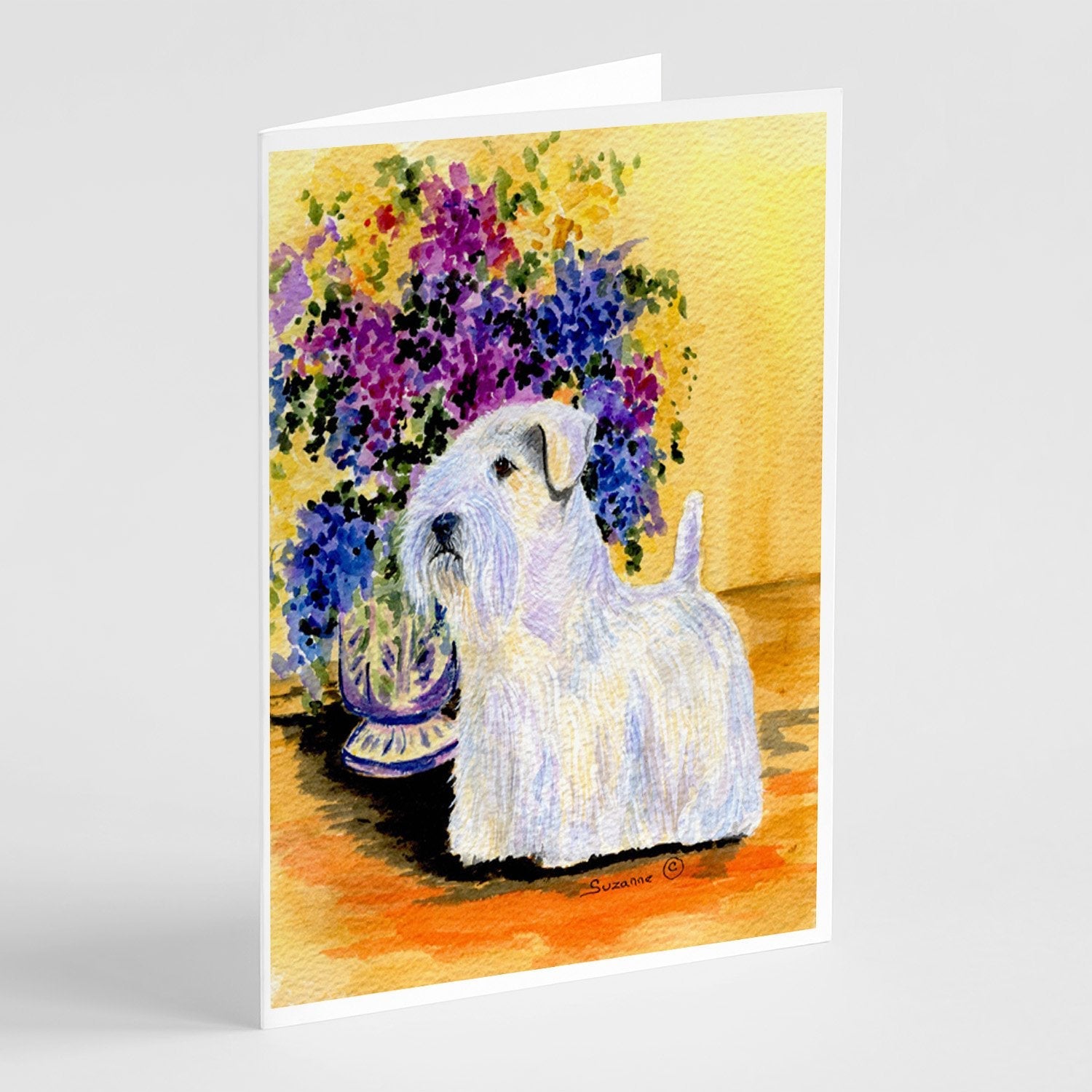 Sealyham Terrier Greeting Cards Pack of 8 Blank Cards with Envelopes Whimsical A7 Size 5x7