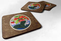French Bulldog Foam Coasters Set of 4 Cup Coasters for Indoor Outdoor, Tabletop Protection, Anti Slip, Mouse pad Material