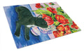 French Bulldog Cutting Board Tempered Glass Kitchen Cutting Surface, Heat Resistant Chopping, Non-Slip Feet, Food Prep & Serving