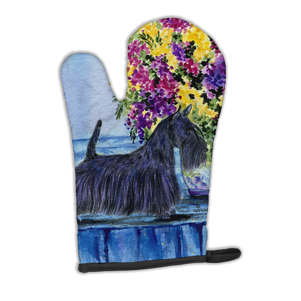 Scottish Terrier Oven Mitt Heat Resistant Thick Oven Mitt for Hot Pans and Oven, Kitchen Mitt Protect Hands, Cooking Baking Glove