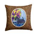 Scottish Terrier Decorative Throw Pillow 14x14 Indoor Outdoor Accent Cushion, Fabric Cover with Insert for Sofa, Bed, Porch & Living Room